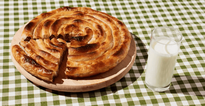 Traditional Bulgarian banitsa
