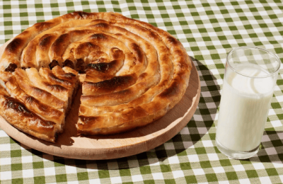 Traditional Bulgarian banitsa