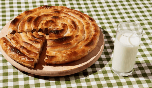 Traditional Bulgarian banitsa