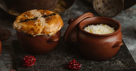 Банска капама в гювеч