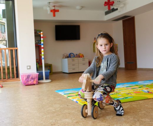 Child playing in the kids club at Ruskovets Resort